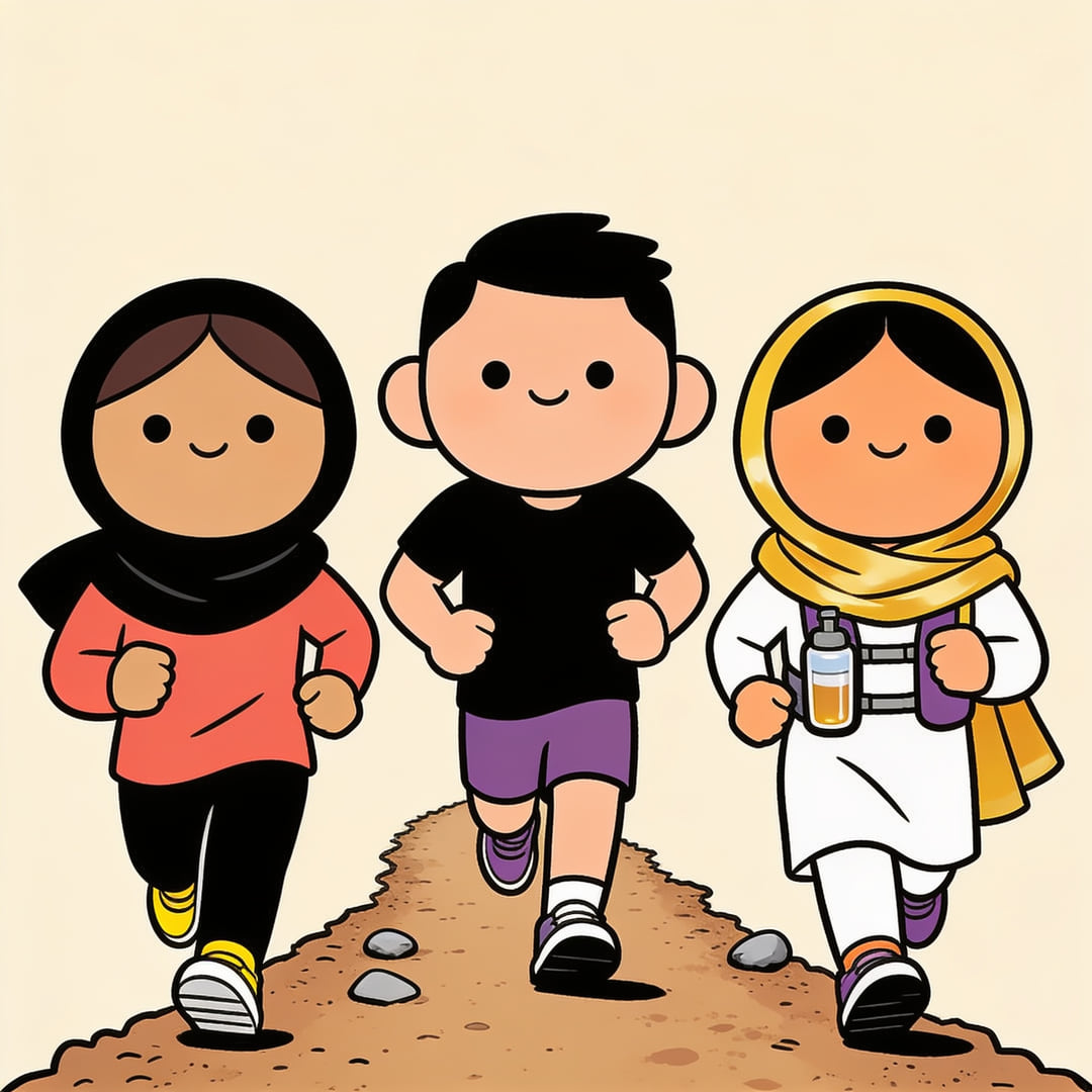 Wednesday Evening Run: Trail 5 and Trail 3 Loop, Islamabad