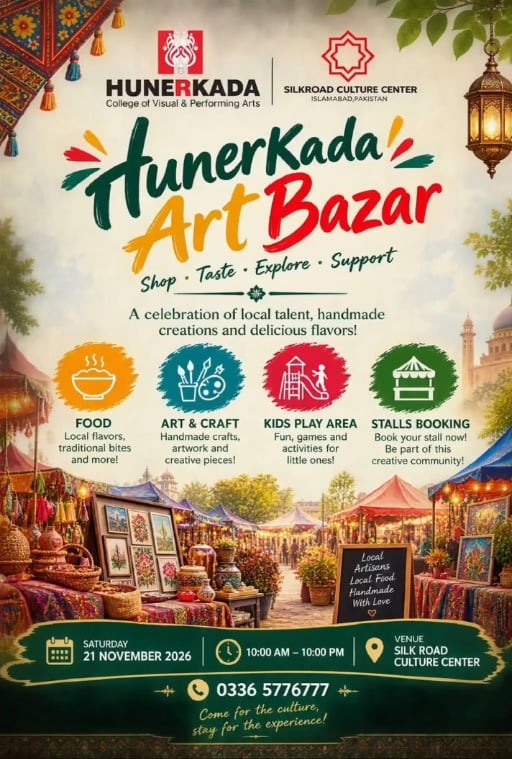 Hunerkada Art Bazar + Qawwali, Islamabad