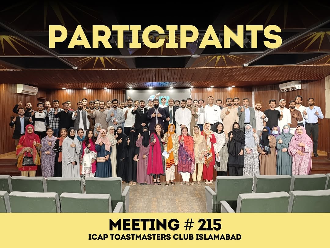 ICAP Toastmasters Club Islamabad — meeting, Islamabad