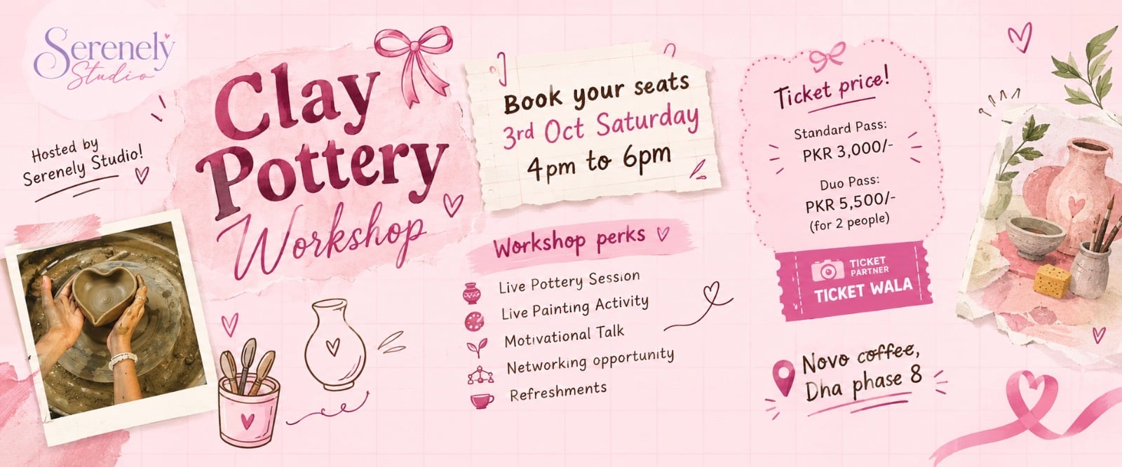 Clay Pottery Workshop (Serenely Studio), Karachi