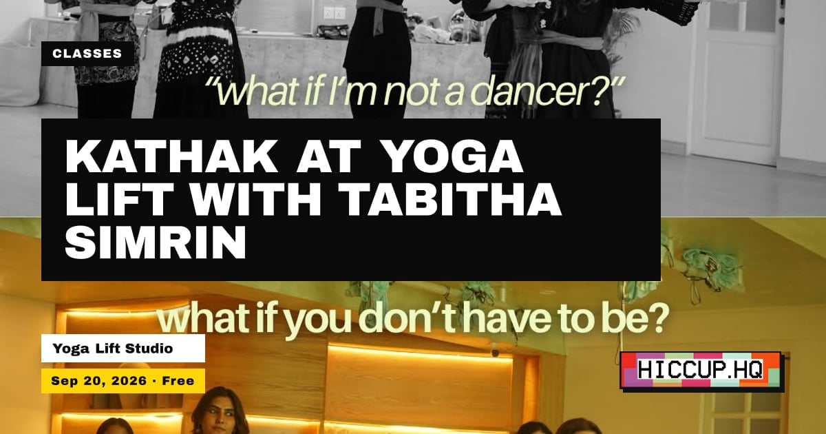 Kathak at Yoga Lift, Karachi