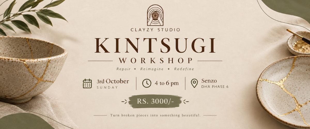 Kintsugi workshop (Clayzy Studio), Karachi