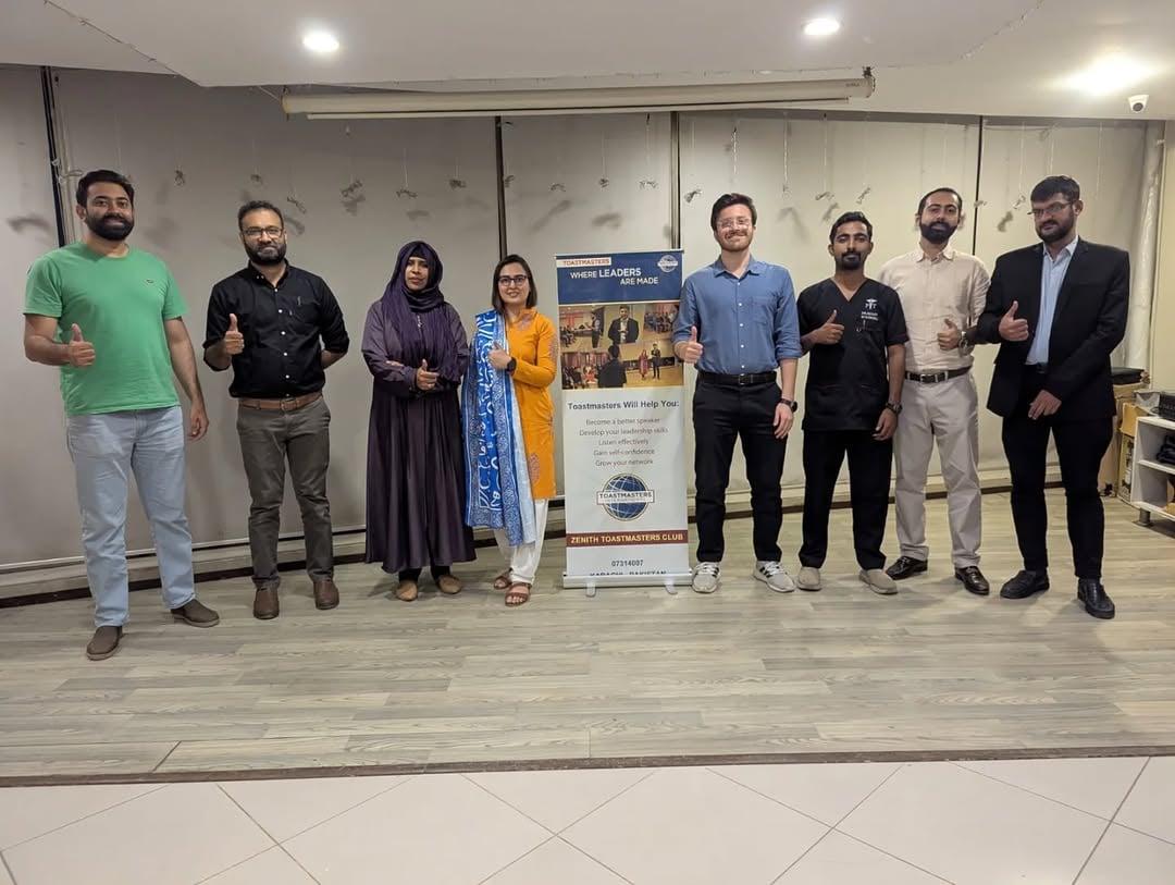 Zenith Toastmasters Club — weekly meeting, Karachi