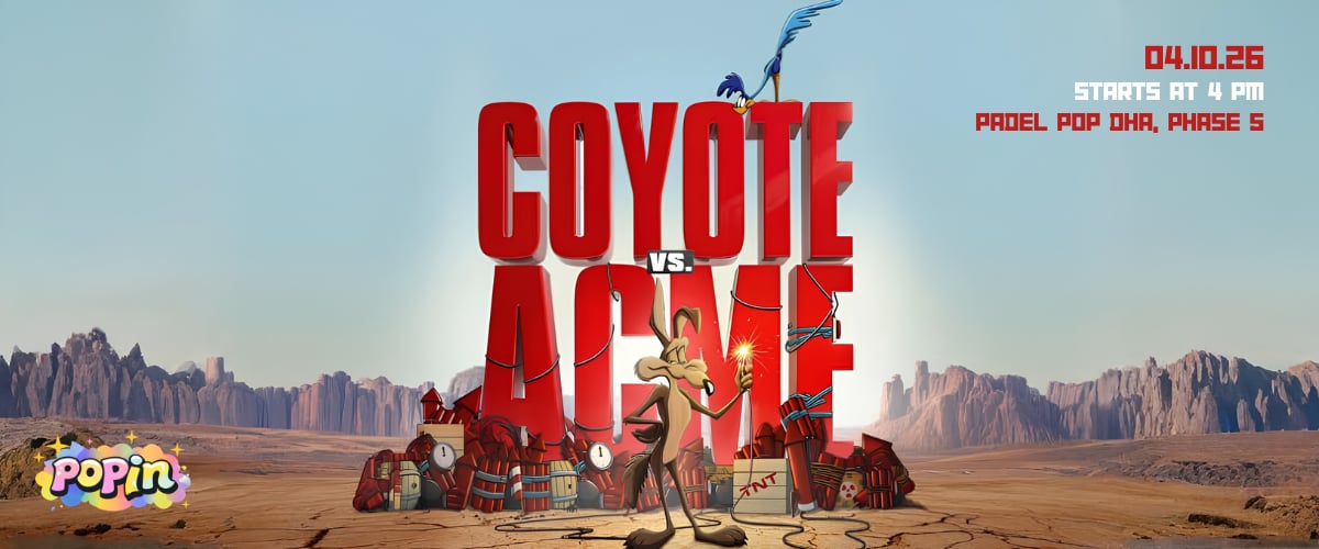 Coyote vs. Acme — big-screen movie night, Lahore