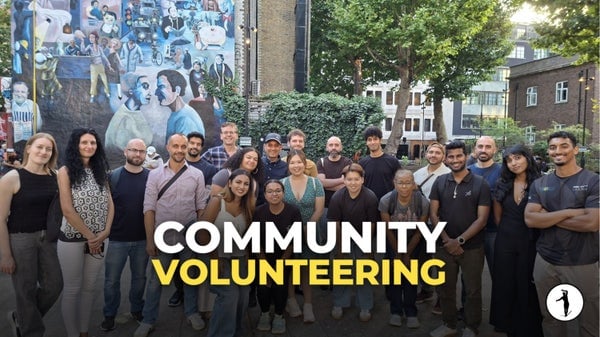 Balancers volunteering: clothing distribution with Refugee Community Kitchen, London