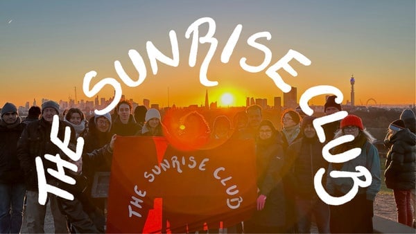 The Sunrise Club: sunrise on Primrose Hill, London