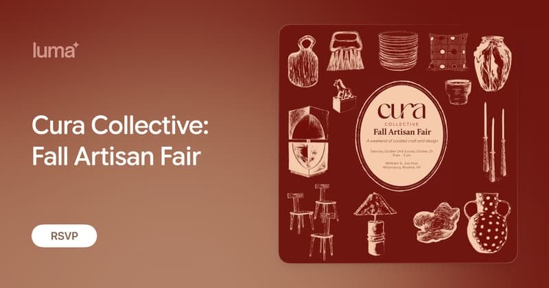 Cura Collective: Fall Artisan Fair, New York