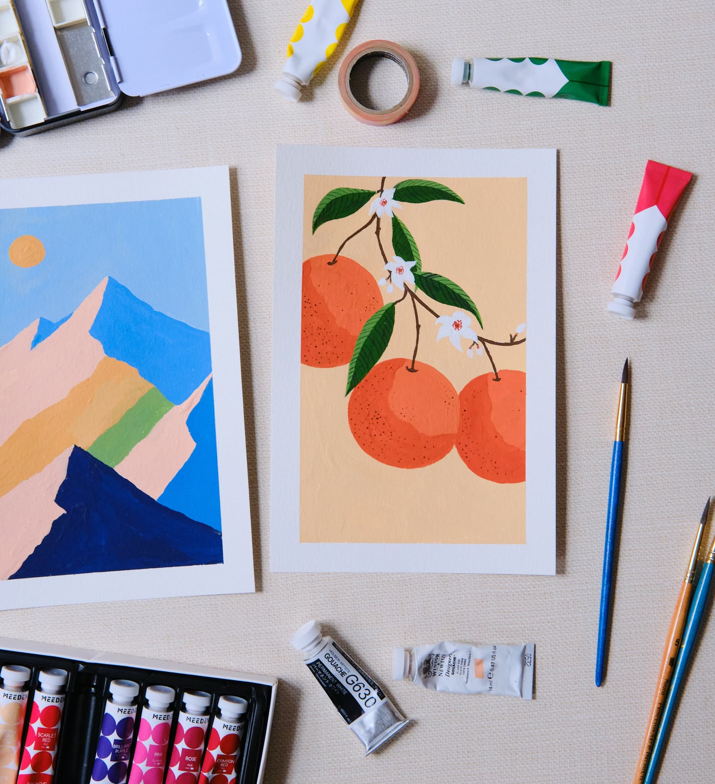 Intro to gouache (Brooklyn Brainery), New York