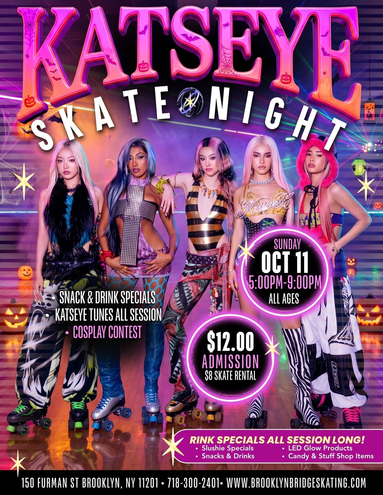 KATSEYE Skate Night at Pier 2, New York