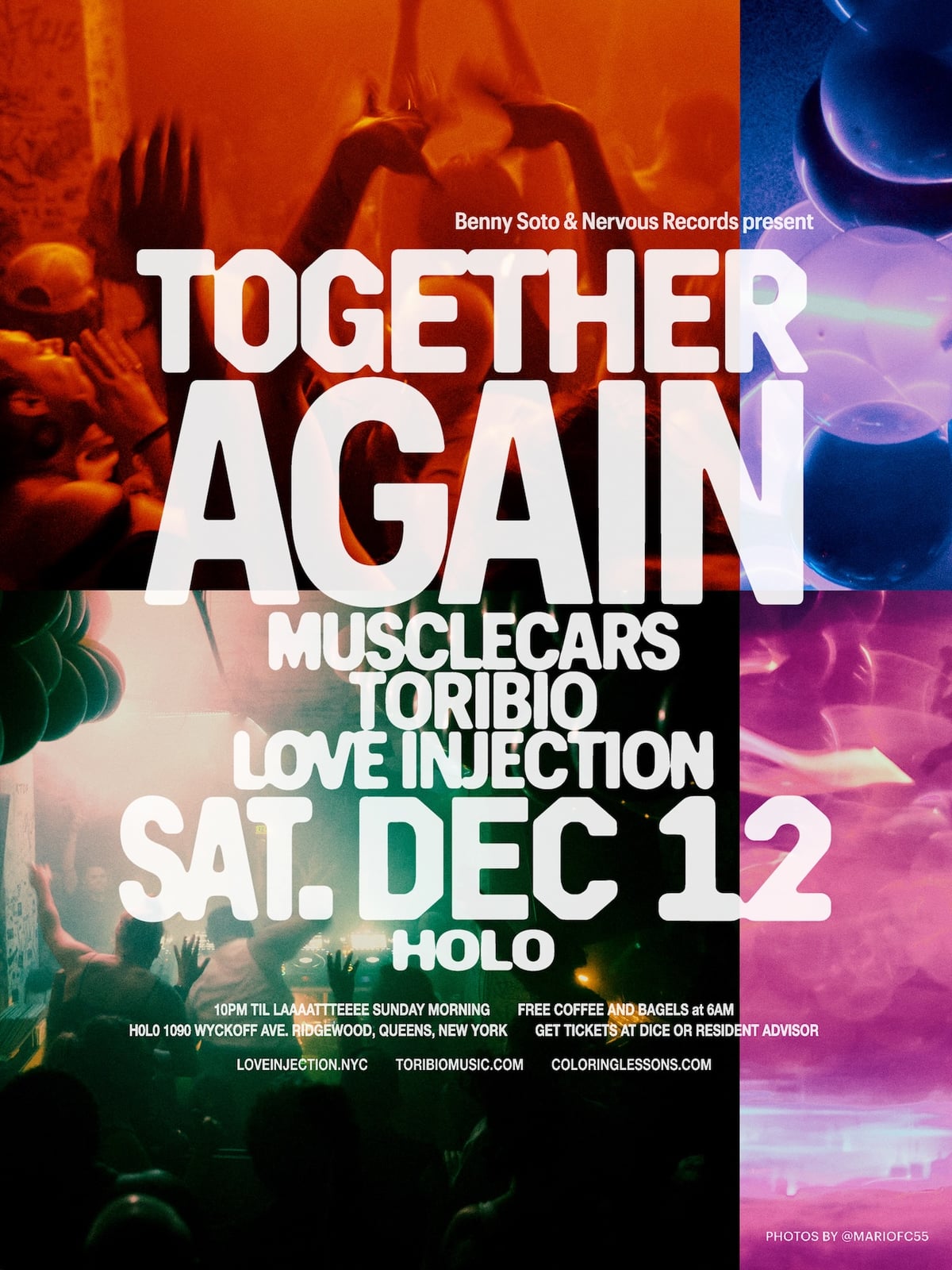 MUSCLECARS, Toribio & Love Injection: Together Again, New York