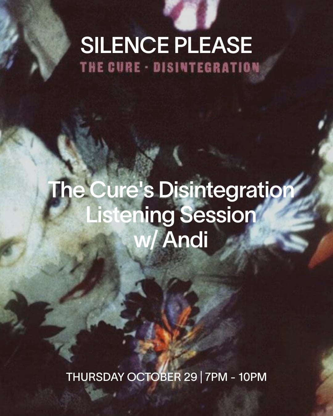 The Cure's Disintegration: vinyl listening session with Andi Harriman, New York