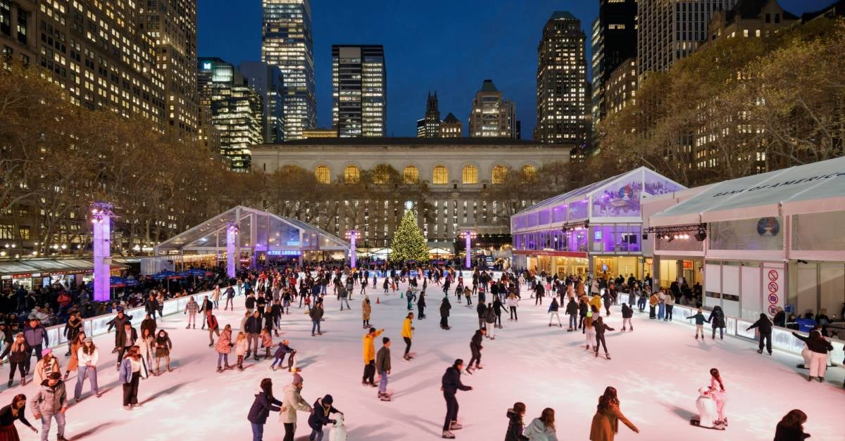 The Rink at Bryant Park opens (Winter Village), New York