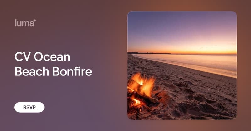 Community Village Ocean Beach Bonfire, San Francisco