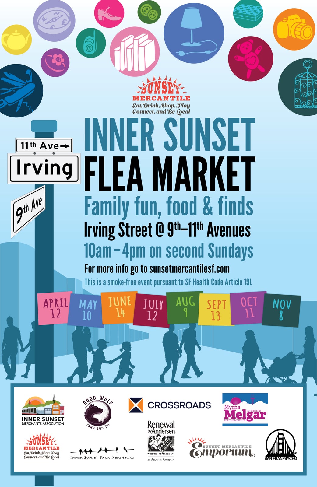Inner Sunset Flea Market (season finale months), San Francisco