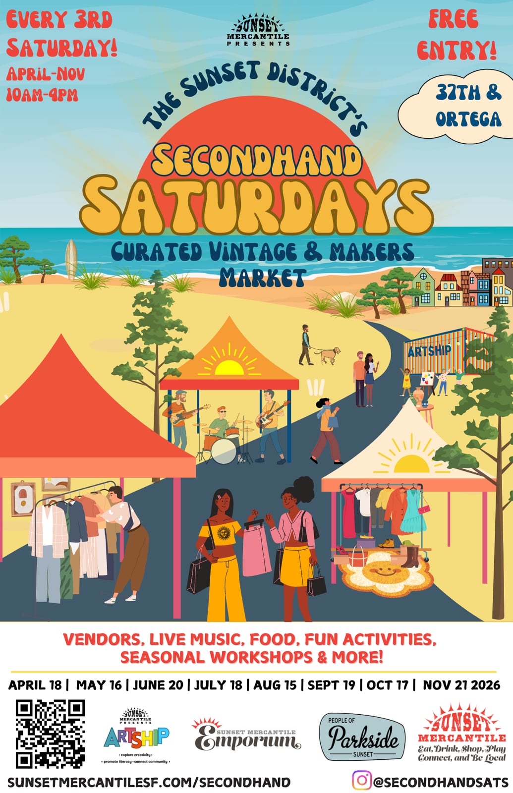 Secondhand Saturday vintage market, San Francisco