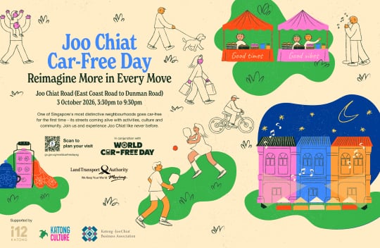 Joo Chiat goes car-free (World Car-Free Day), Singapore