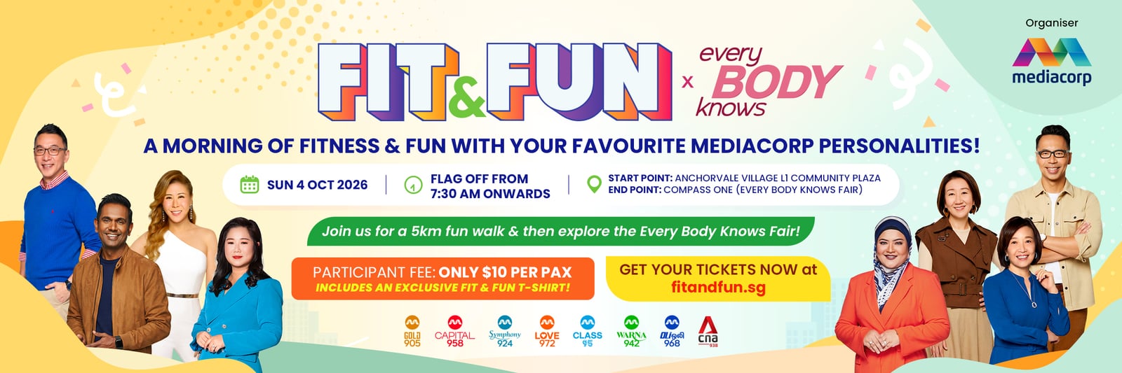 Mediacorp Fit and Fun, October, Singapore